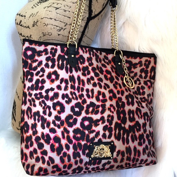 Juicy Couture Handbags - Juicy Couture Neon Leopard Print Tote